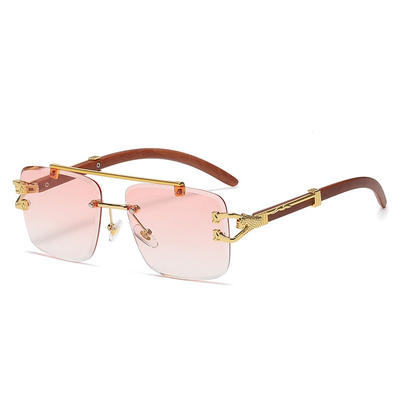 Luxury Square Lion Men's Sunglasses - UV400 Protection