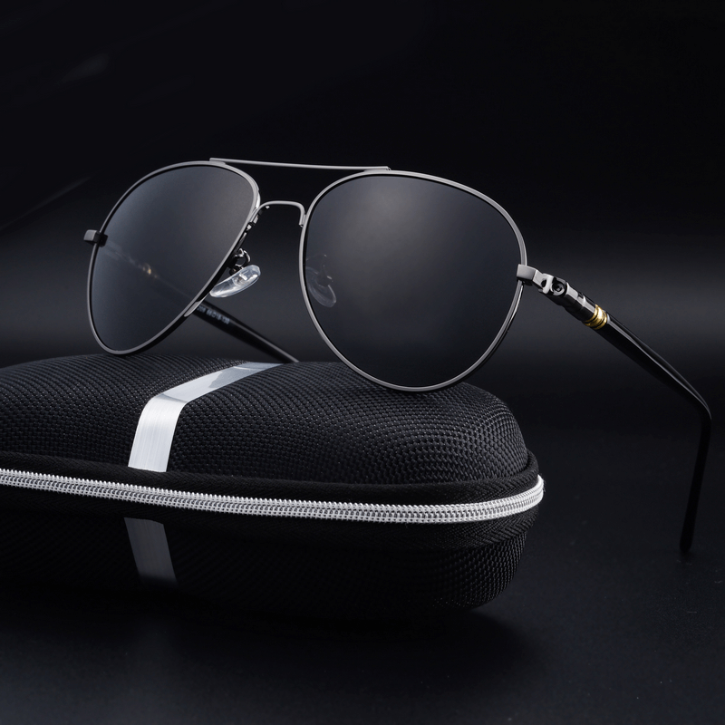 King Aviator Polarized Men's Sunglasses - UVA400 & UVB400 Protection