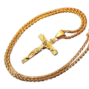 18K Gold Cross Pendant