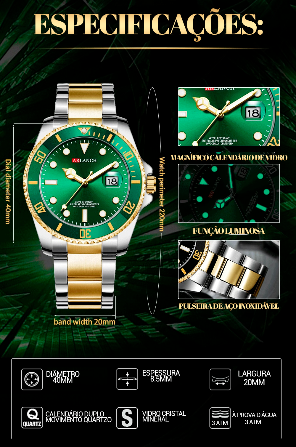 High-End Chronograph Men's Watch