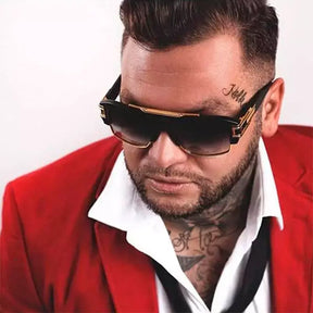 Classic Luxury Square Men's Sunglasses - UV400 Protection