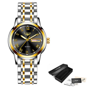 Lige Women's Quartz Watch - Waterproof