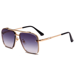 Unisex Gradient Toned Square Sunglasses - UV400 Protection