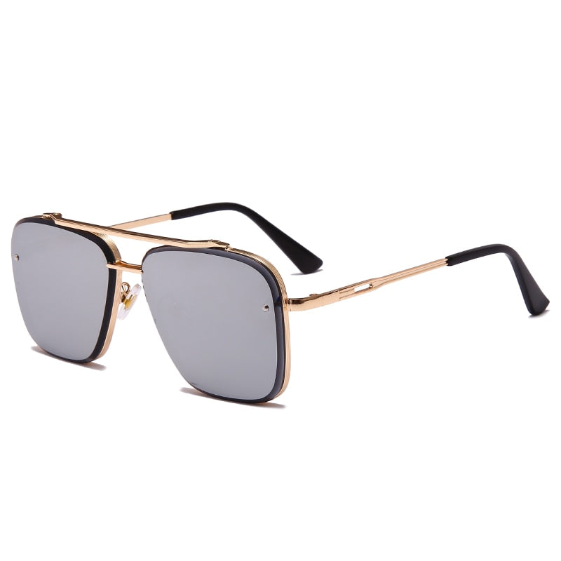 Unisex Gradient Toned Square Sunglasses - UV400 Protection