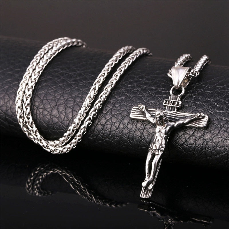 18K Gold Cross Pendant