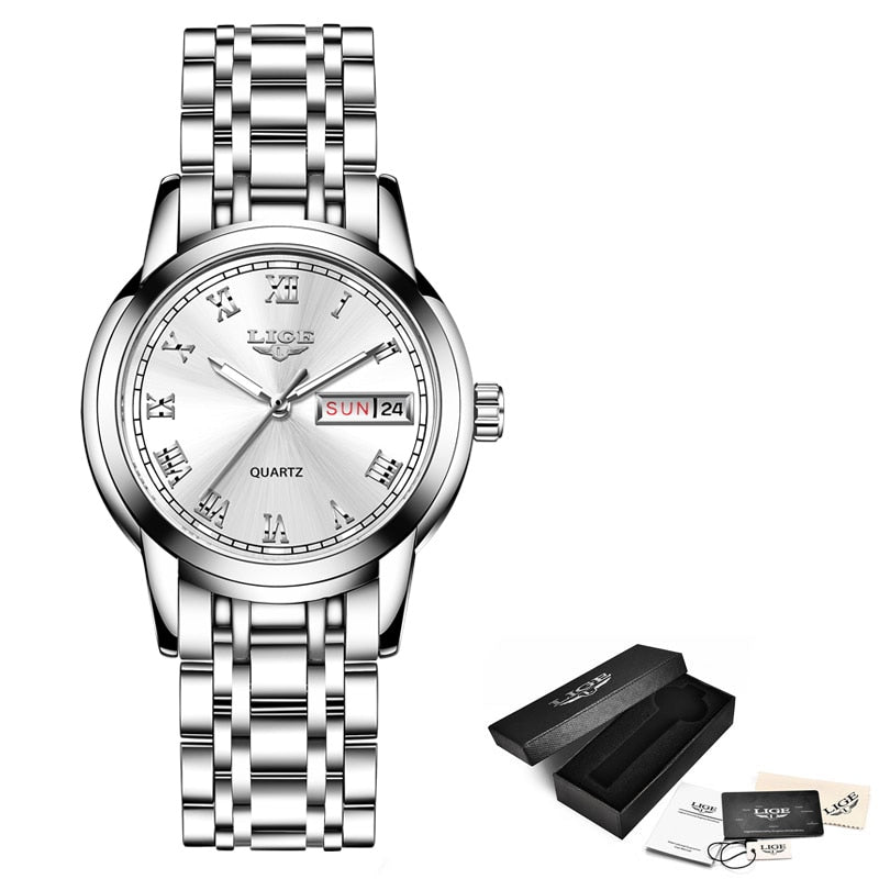Lige Women's Quartz Watch - Waterproof