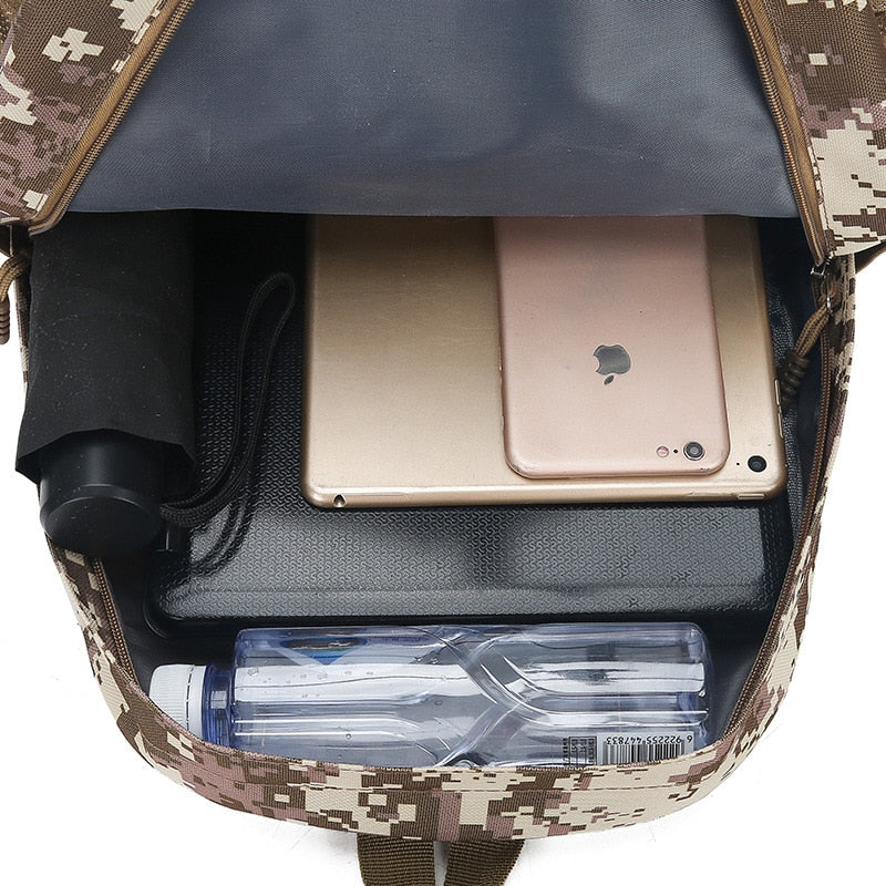 Camouflaged Military Tactical Backpack