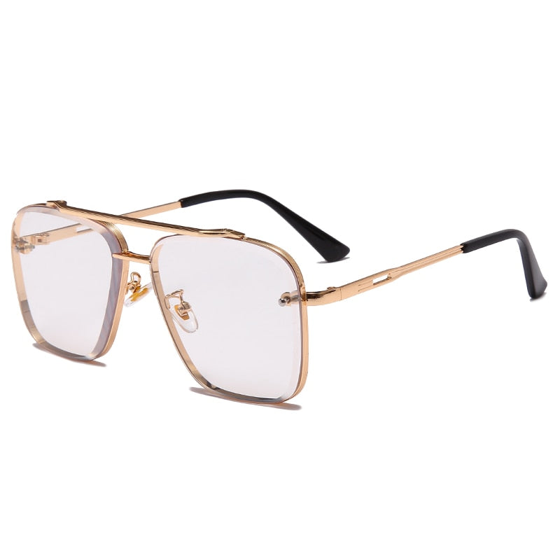 Unisex Gradient Toned Square Sunglasses - UV400 Protection