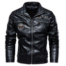 Jaqueta Masculina de Motoqueiro em Couro