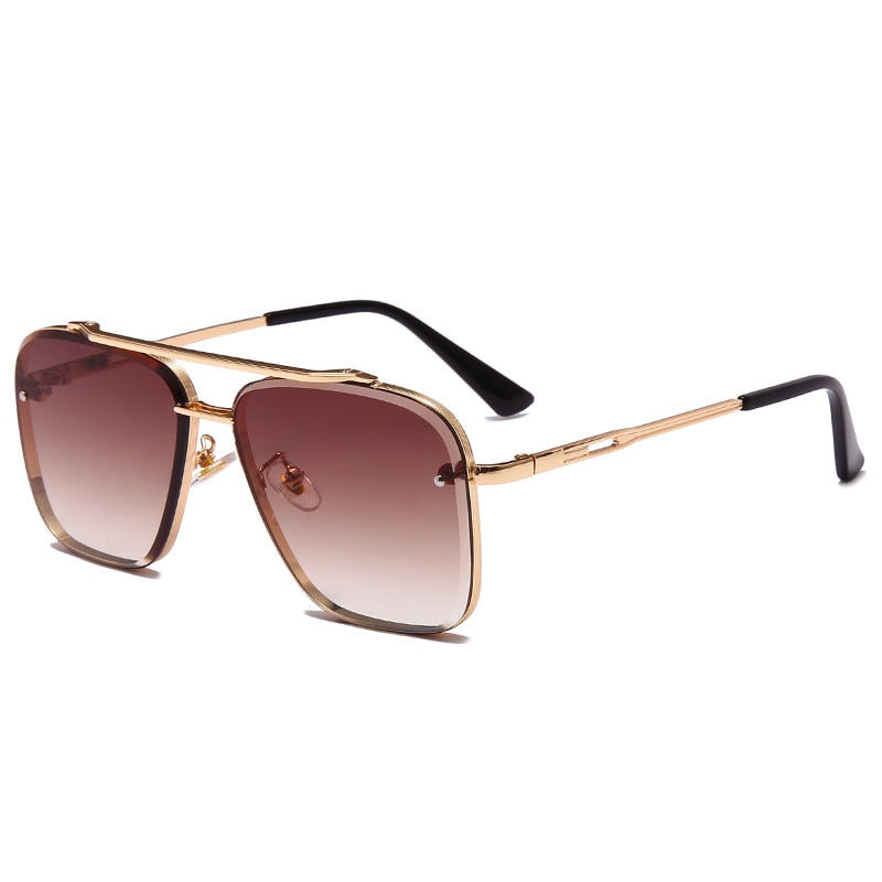 Unisex Gradient Toned Square Sunglasses - UV400 Protection