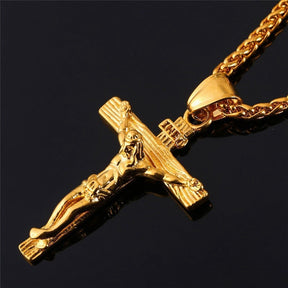 18K Gold Cross Pendant