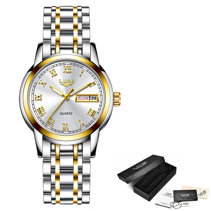 Lige Women's Quartz Watch - Waterproof