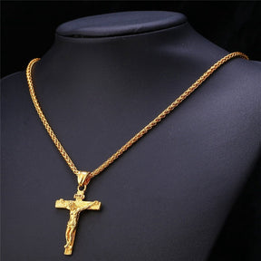 18K Gold Cross Pendant