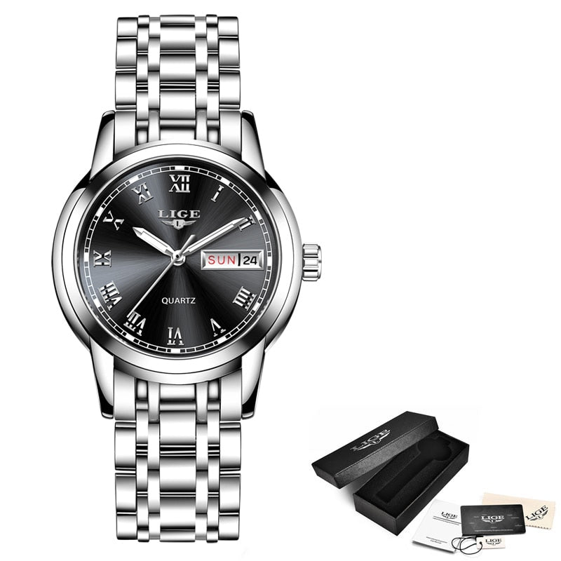 Lige Women's Quartz Watch - Waterproof