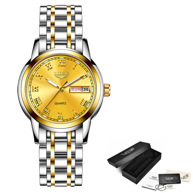 Lige Women's Quartz Watch - Waterproof