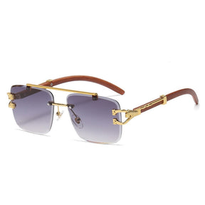 Luxury Square Lion Men's Sunglasses - UV400 Protection