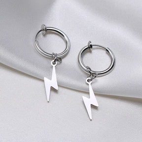 Men's Lightning Bolt Earrings