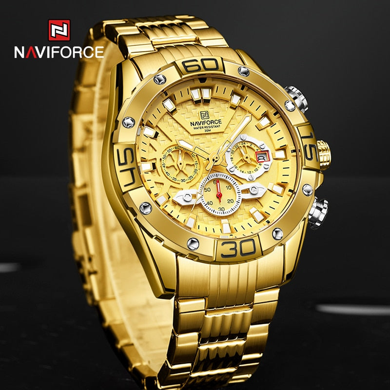NaviForce Men's Stainless Steel Watch