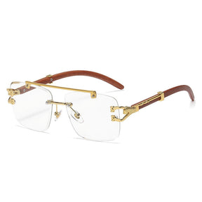 Luxury Square Lion Men's Sunglasses - UV400 Protection