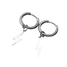 Men's Lightning Bolt Earrings