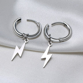 Men's Lightning Bolt Earrings