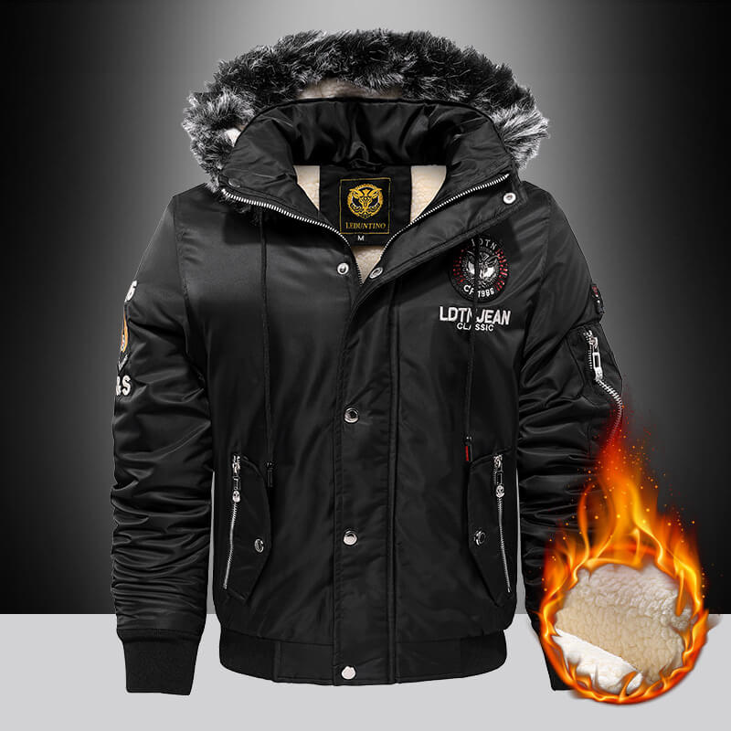 Men's Velvet Down Parka Jacket - 2024 Model